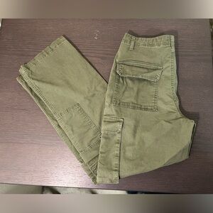 BBJ Wide-Leg Cargo Pants - Green